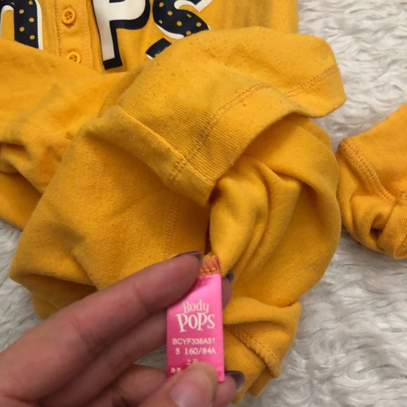 💋Yellow long sleeve henly - Picture 4 of 7